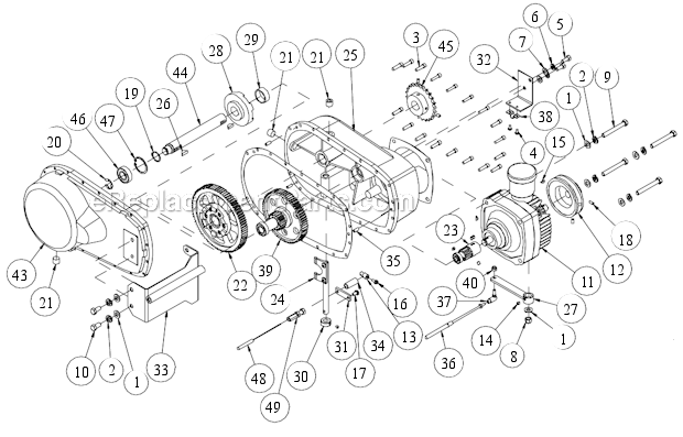 Page AA Diagram and Parts List for MK-6020KB  MK Diamond Concrete Saw